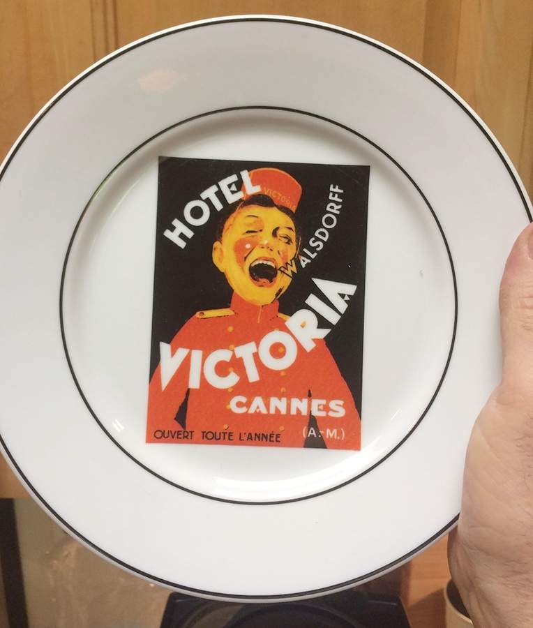 Les Plus Beaux Hotels du Monde Salad Plate by Kiss That Frog-1