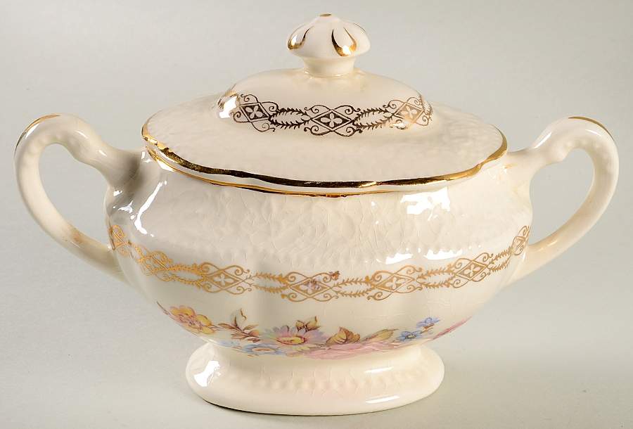 KNO1294 Sugar Bowl & Lid by Edwin Knowles-1