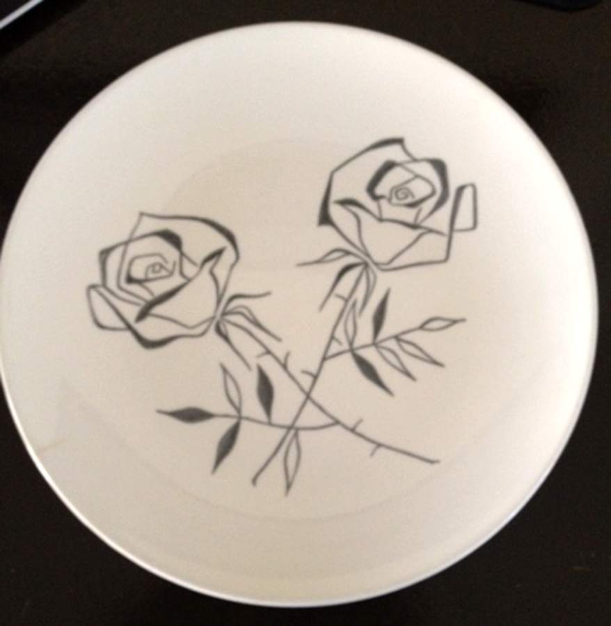 Duet Dinner Plate by Edwin Knowles-1