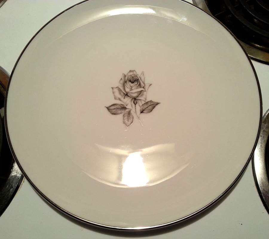 Remembrance Rose Dinner Plate by Kimberly-1