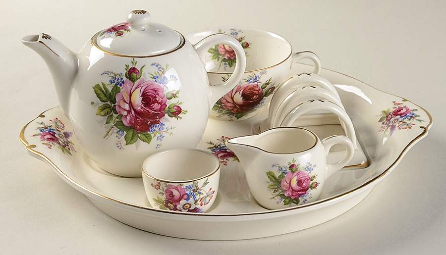 KON140 6-Piece Breakfast Set (Flat Cup) by Kongo-1
