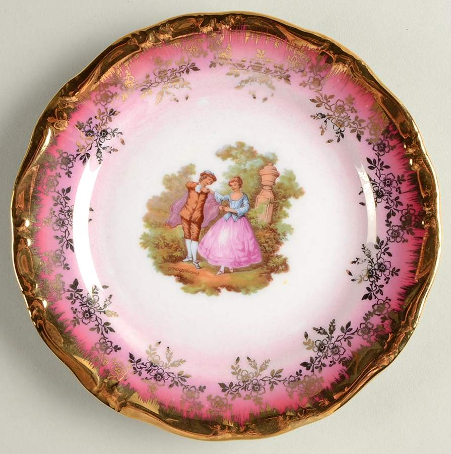 KU2 Red Bread & Butter Plate by Kunst-1