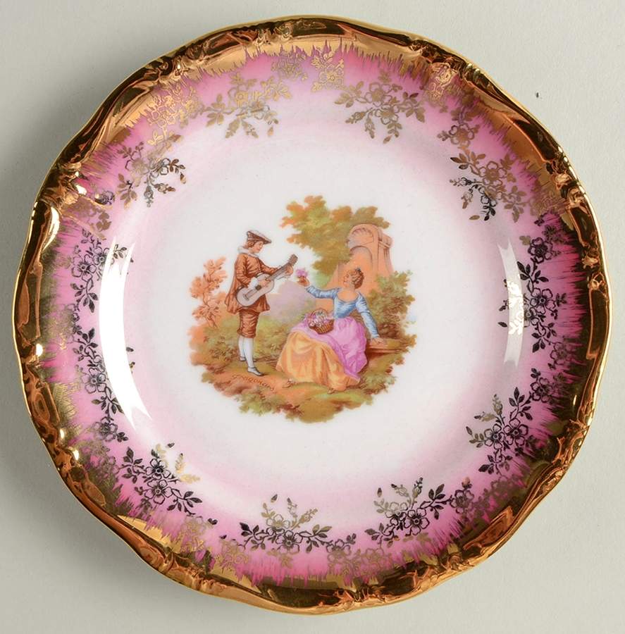 KU2 Red Bread & Butter Plate by Kunst-1