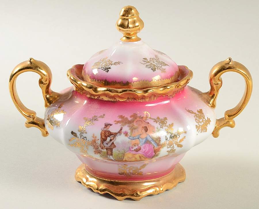 KU2 Red Sugar Bowl & Lid by Kunst-1
