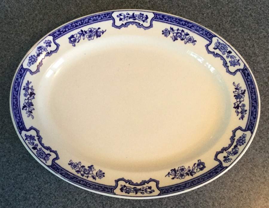 KEE21 14" Oval Serving Platter by Keeling & Co-1