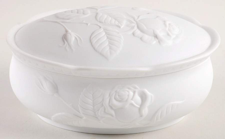 Rose Oval Box & Lid 5" by Kaiser-1