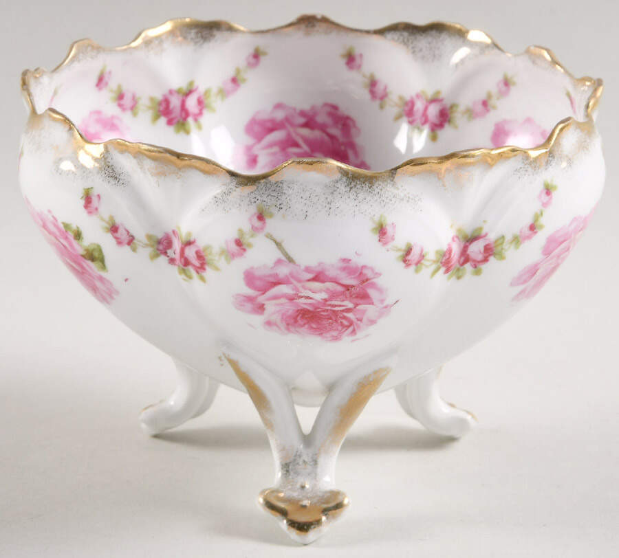 Bridal Rose Footed Candy Dish by K Steinmann-1