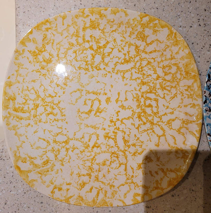 Ebonette (Sponged) Dinner Plate by Edwin Knowles-1