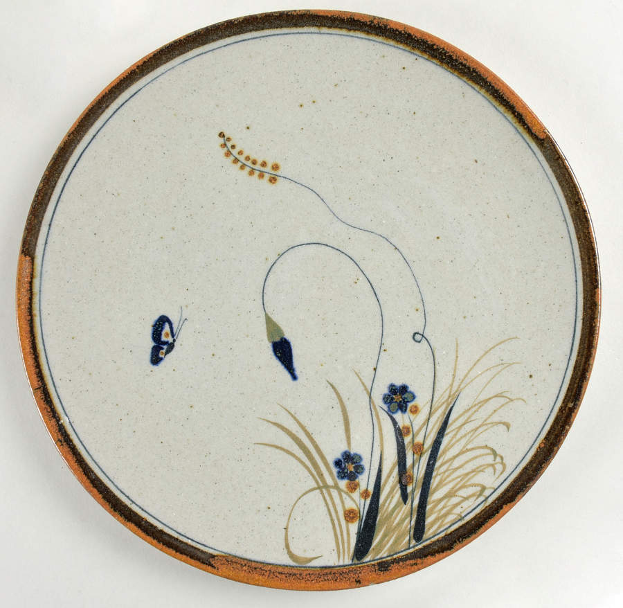 KE111 12" Chop Plate (Round Platter) by Ken Edwards Pottery-1