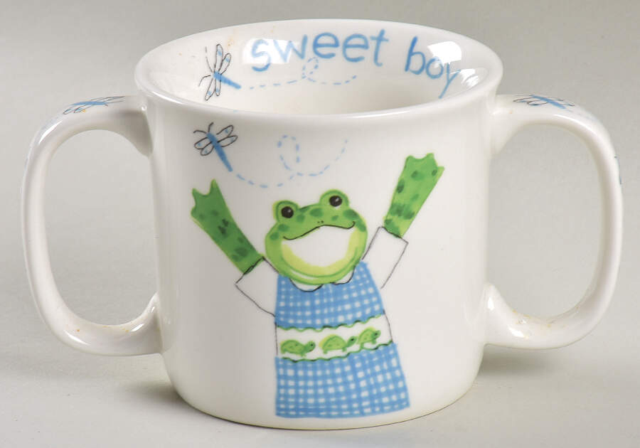 K4R1 2 Handle Child's Cup by Kelly B Rightsell Designs-1