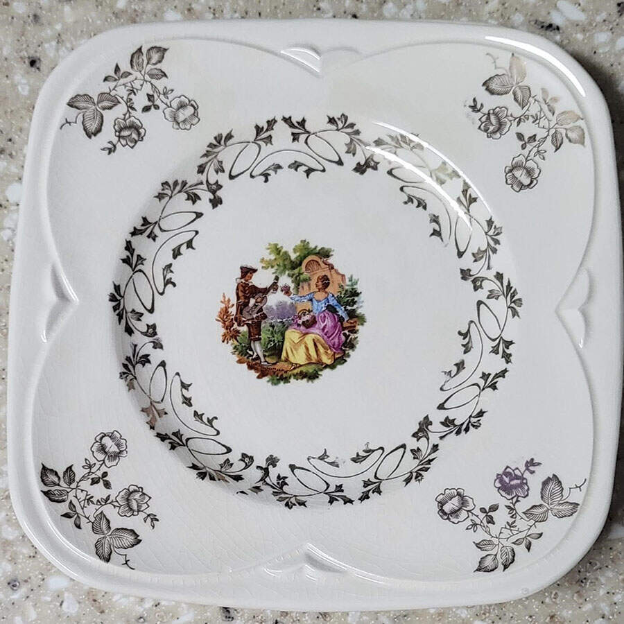 KNO1328 Square Salad Plate by Edwin Knowles-1