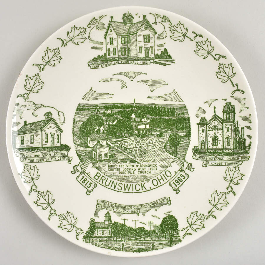 Brunswick Ohio Dinner Plate by Kettlesprings Kilns-1