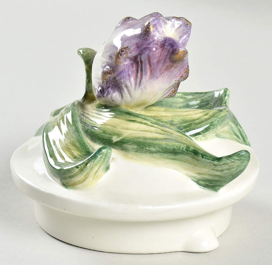 Purple Iris Lid for Teapot by Kaldun & Bogle-1