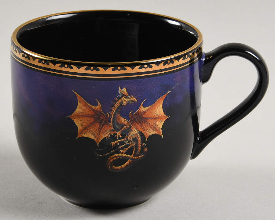Dragon Dynasty Flat Cup by Franklin Mint-1