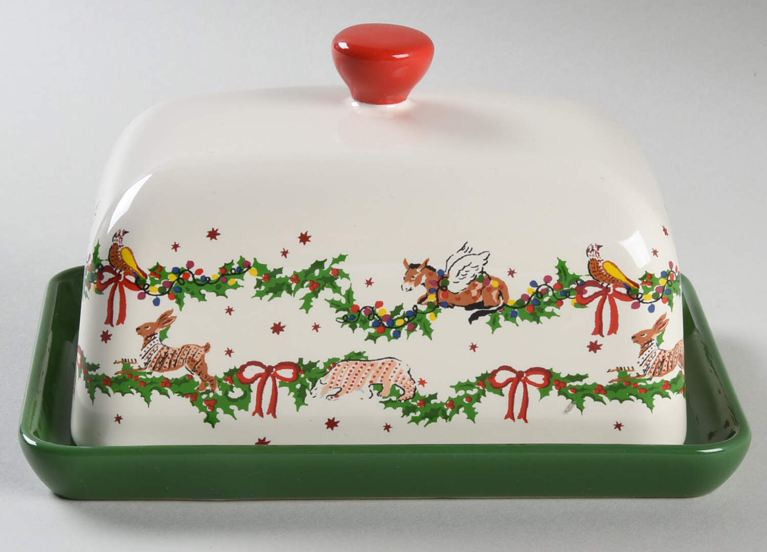 Christmas Collection Rectangular Covered Butter by Cath Kidston-1