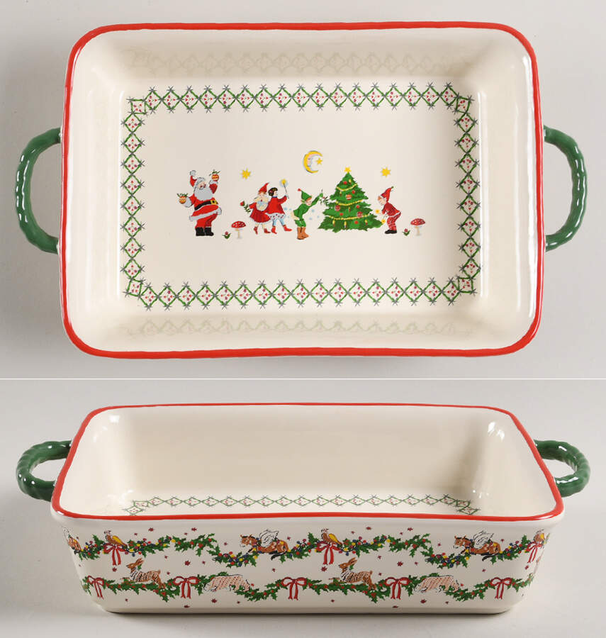 Christmas Collection 8" Rectangular Baker by Cath Kidston-1