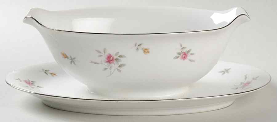 Lorraine Gravy Boat with Attached Underplate by Lovely-1