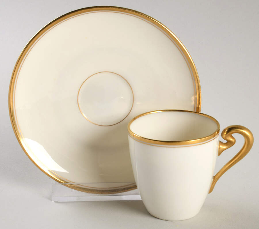 86 Flat Demitasse Cup & Saucer Set by Lenox-1