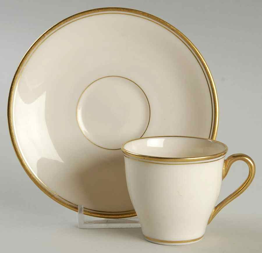 86 Footed Demitasse Cup & Saucer Set by Lenox-1