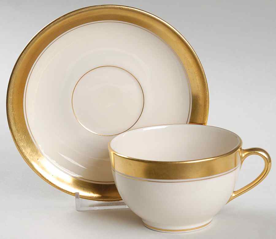 86 1-2 Flat Cup & Saucer Set by Lenox-1