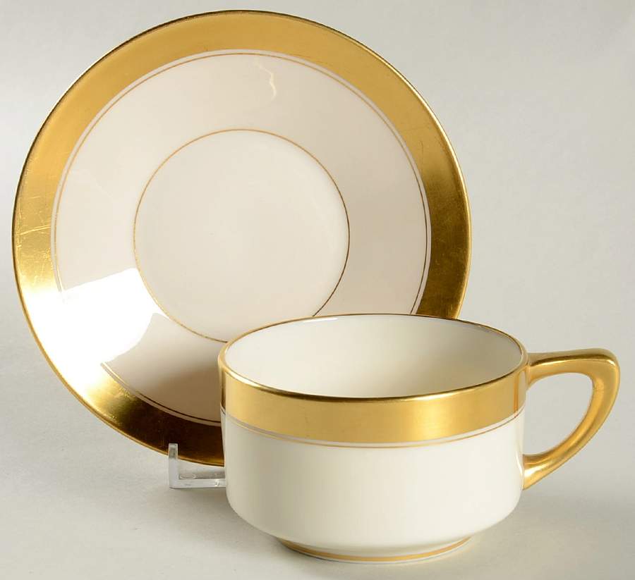 86 1-2 Flat Cup & Saucer Set by Lenox-1