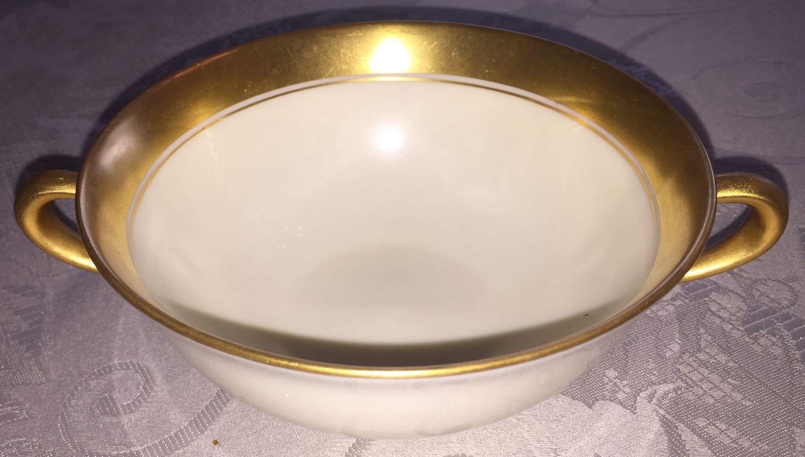86 1-2 Flat Cream Soup Bowl & Saucer Set by Lenox-1