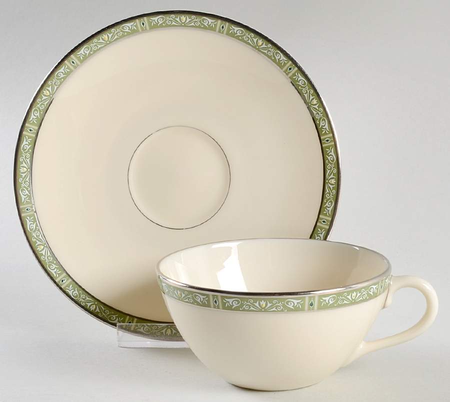 Adrienne Flat Cup & Saucer Set by Lenox-1