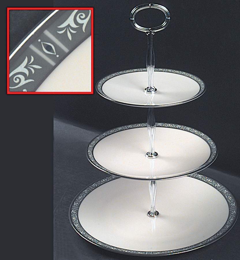 Adrienne 13 7/8"-14 1/4" 3-Tiered Serving Tray(DP,SP,BB) HC by Lenox-1