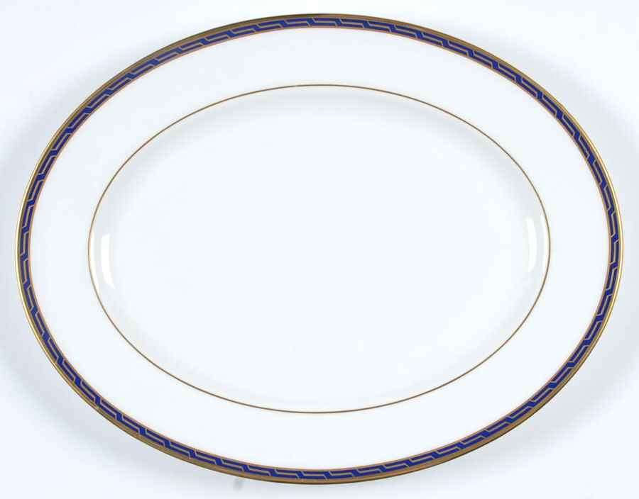 Aegean Cobalt 13" Oval Serving Platter by Lenox-1