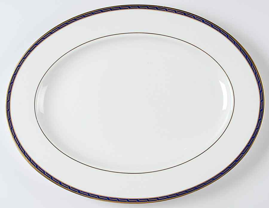 Aegean Cobalt 16" Oval Serving Platter by Lenox-1