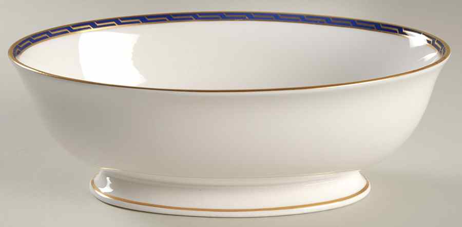 Aegean Cobalt 9" Oval Vegetable Bowl by Lenox-1