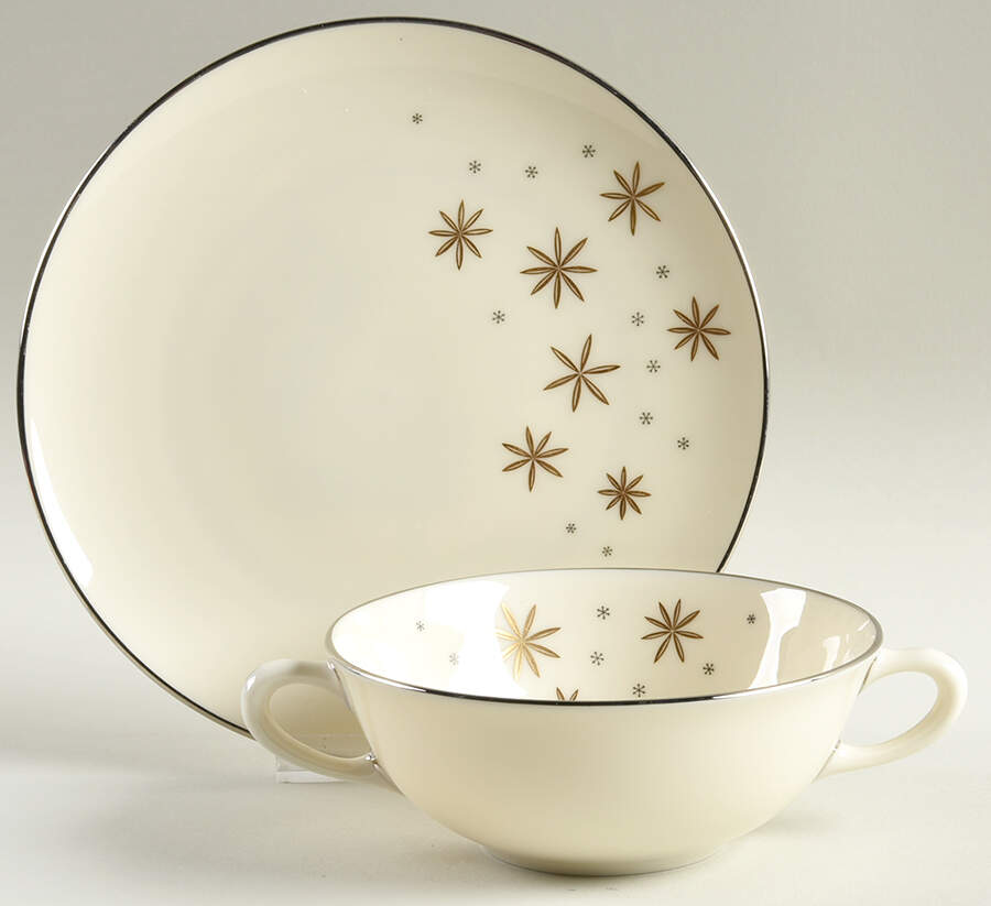 Alaris Flat Cream Soup Bowl & Dessert Plate/Saucer Set by Lenox-1