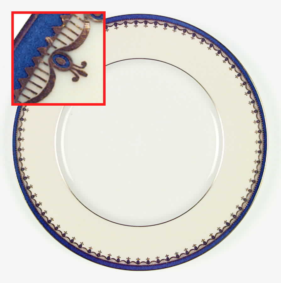 Alden (Blue, Cream Rim) Dinner Plate by Lenox-1