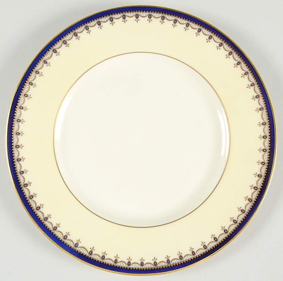 Alden (Blue, Cream Rim) Salad Plate by Lenox-1
