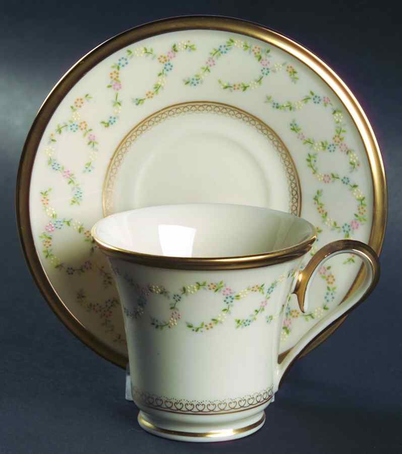 Amanda Footed Demitasse Cup & Saucer Set by Lenox-1