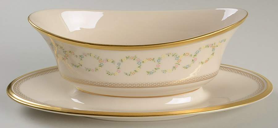 Amanda Gravy Boat with Attached Underplate by Lenox-1