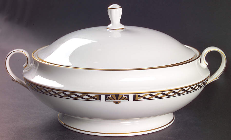 American Deco Round Covered Vegetable by Lenox-1