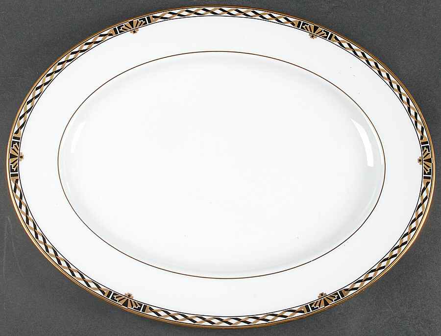 American Deco 16" Oval Serving Platter by Lenox-1