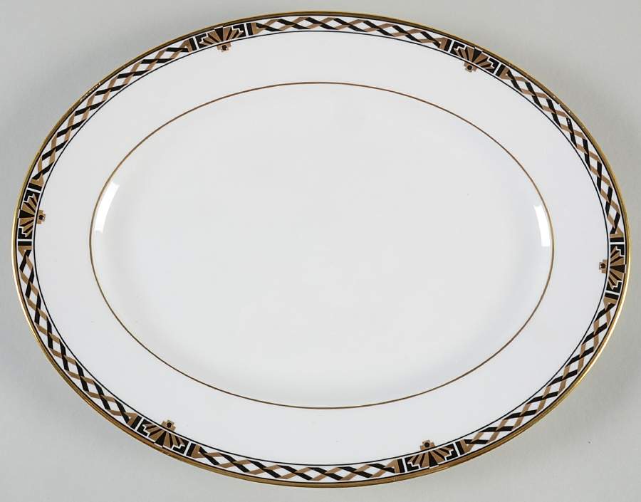 American Deco 13" Oval Serving Platter by Lenox-1