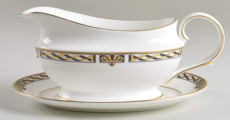American Deco Gravy Boat & Underplate by Lenox-1