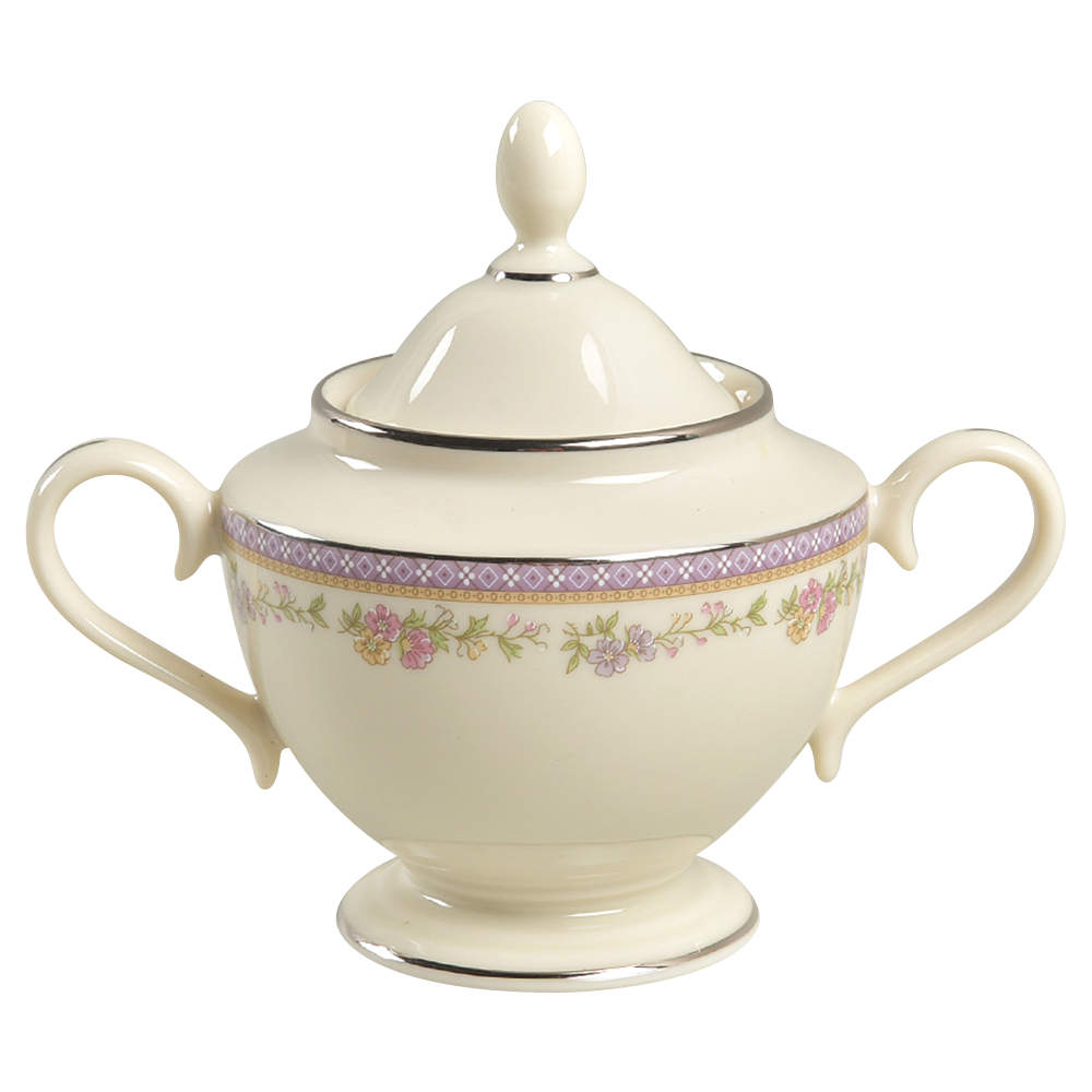 Amethyst Sugar Bowl & Lid by Lenox-1
