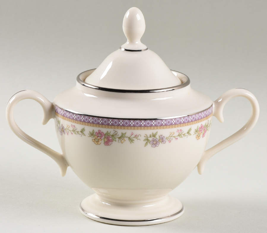 Amethyst Sugar Bowl & Lid by Lenox-1