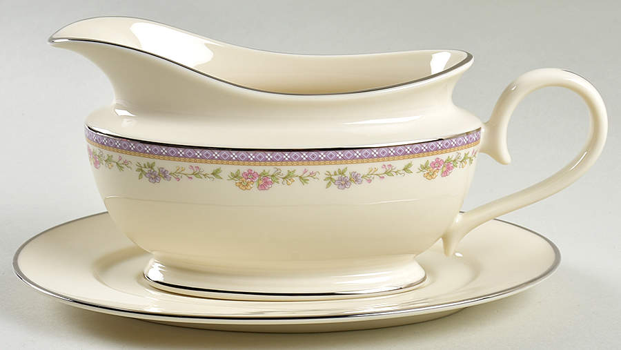 Amethyst Gravy Boat & Underplate by Lenox-1