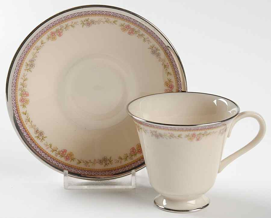 Amethyst Footed Demitasse Cup & Saucer Set by Lenox-1