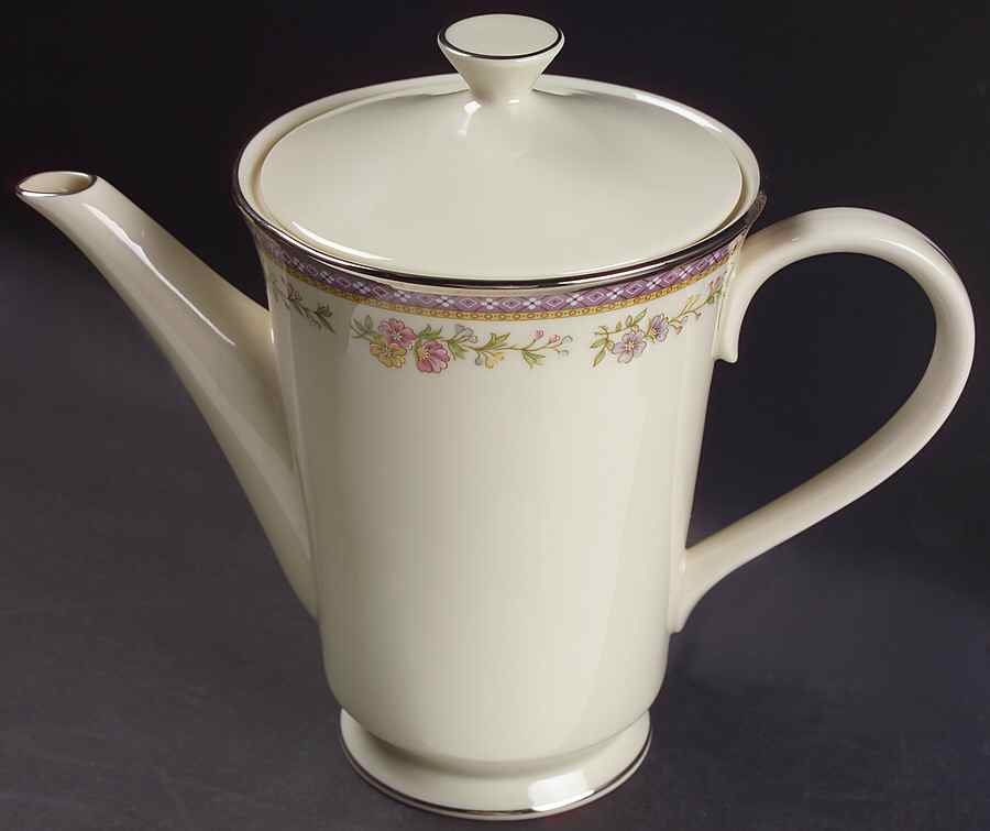 Amethyst Tea/Coffee Pot & Lid by Lenox-1