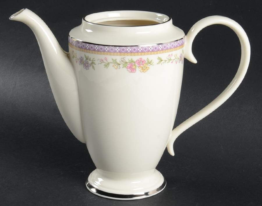 Amethyst Tea/Coffee Pot No Lid by Lenox-1