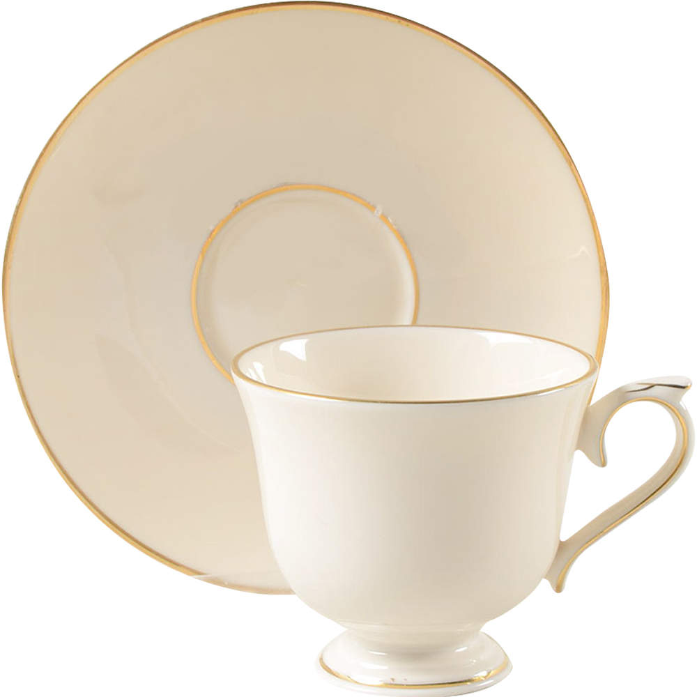Ambassador Gold Footed Demitasse Cup & Saucer Set by Lenox-1