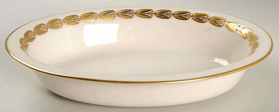 Antoinette Ivory 9" Oval Vegetable Bowl by Lenox-1