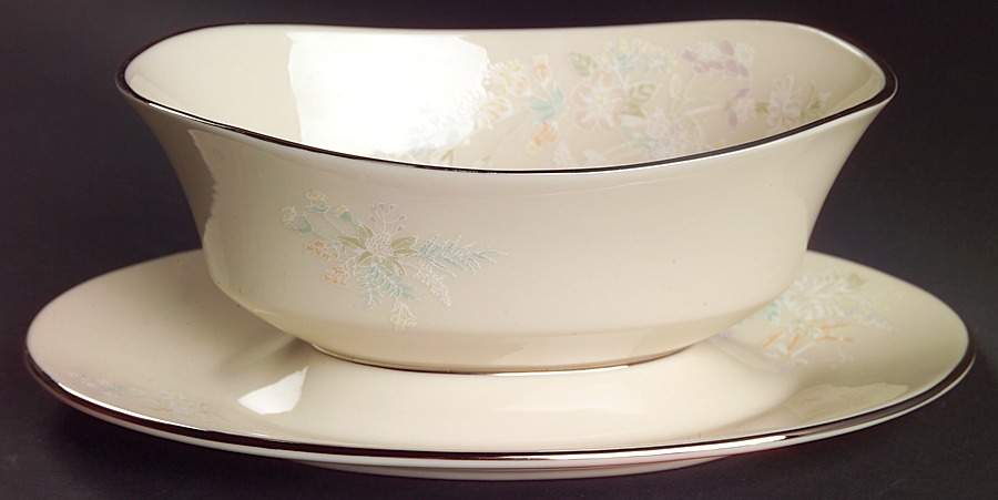 April Gravy Boat with Attached Underplate by Lenox-1