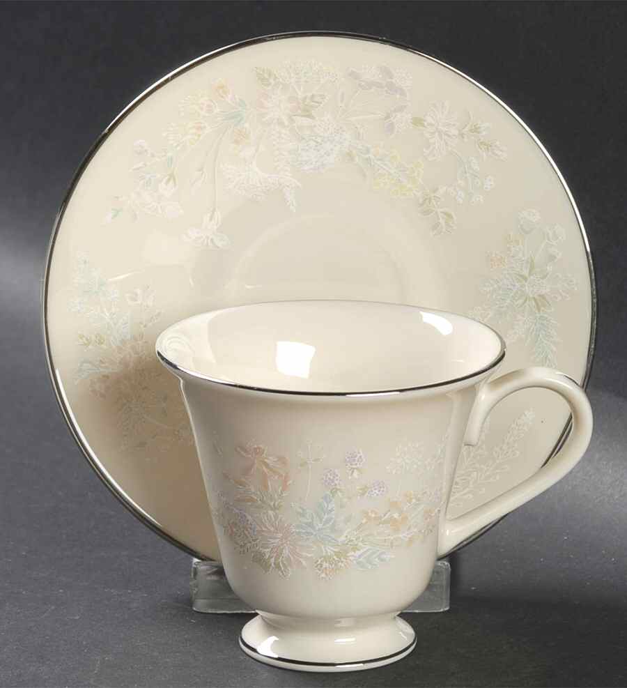 April Footed Demitasse Cup & Saucer Set by Lenox-1